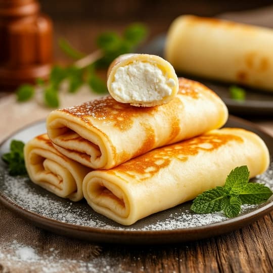 Домашние блины с творогом, кг