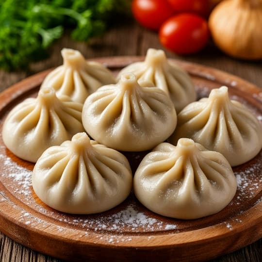 Домашние хинкали с говядиной, кг