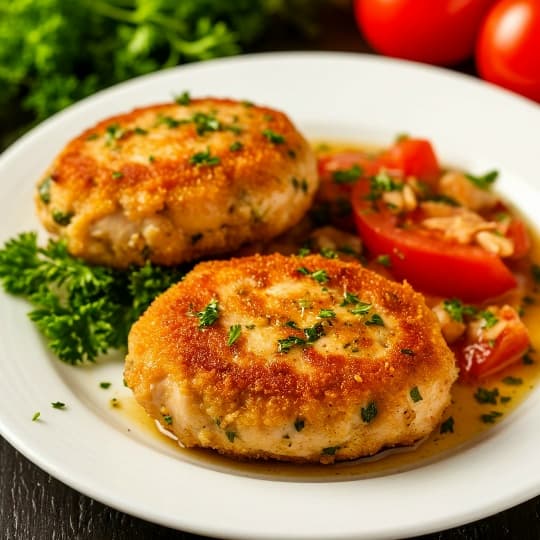 Домашние котлеты с курицей, кг